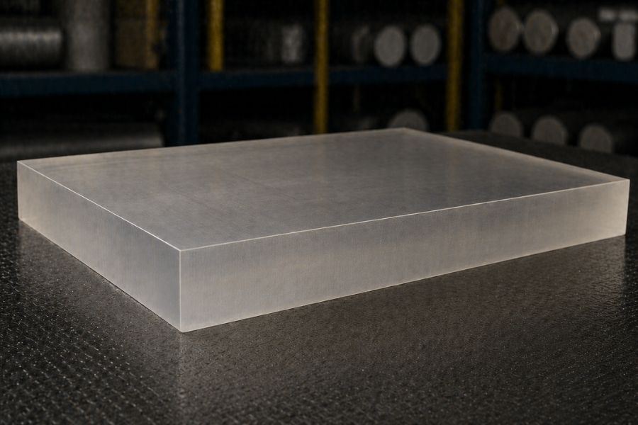 Translucent polycarbonate plate stock for CNC machining